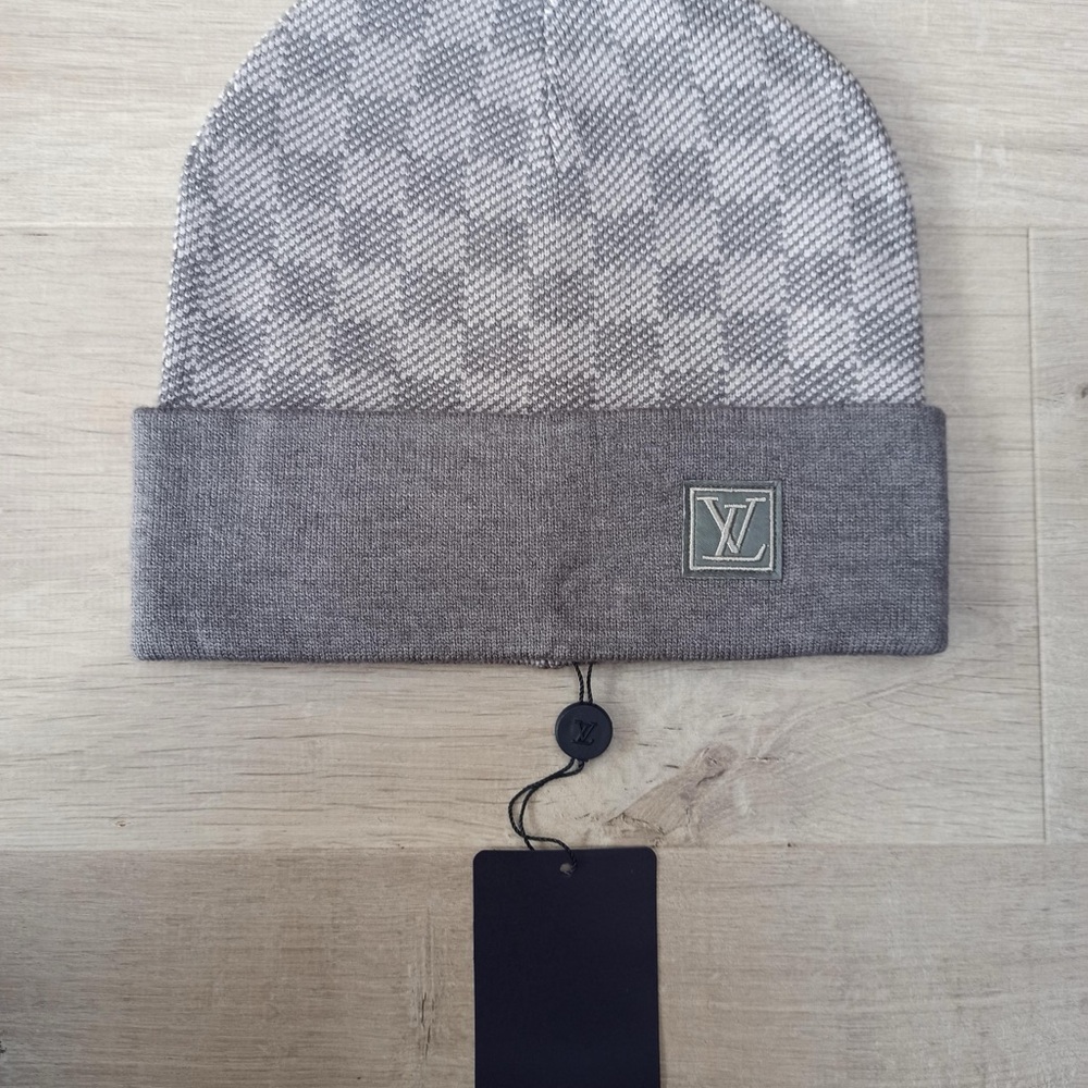 Louis Vuitton | Accessories | Gray Lv Beanie | Poshmark